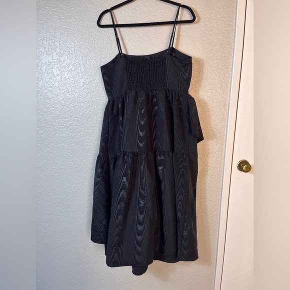 KATE SPADE NY x TARGET Tiered Ruffle Midi Tank Dress Black Size Medium - Picture 5 of 15